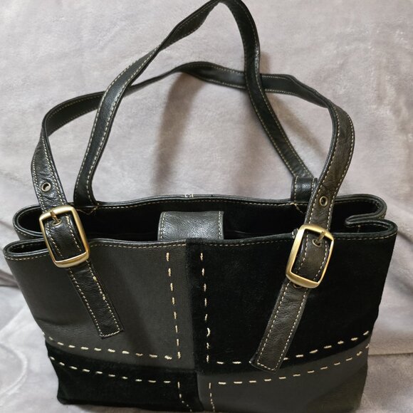 Hush Puppies Leather/Suede Purse - Picture 1 of 9